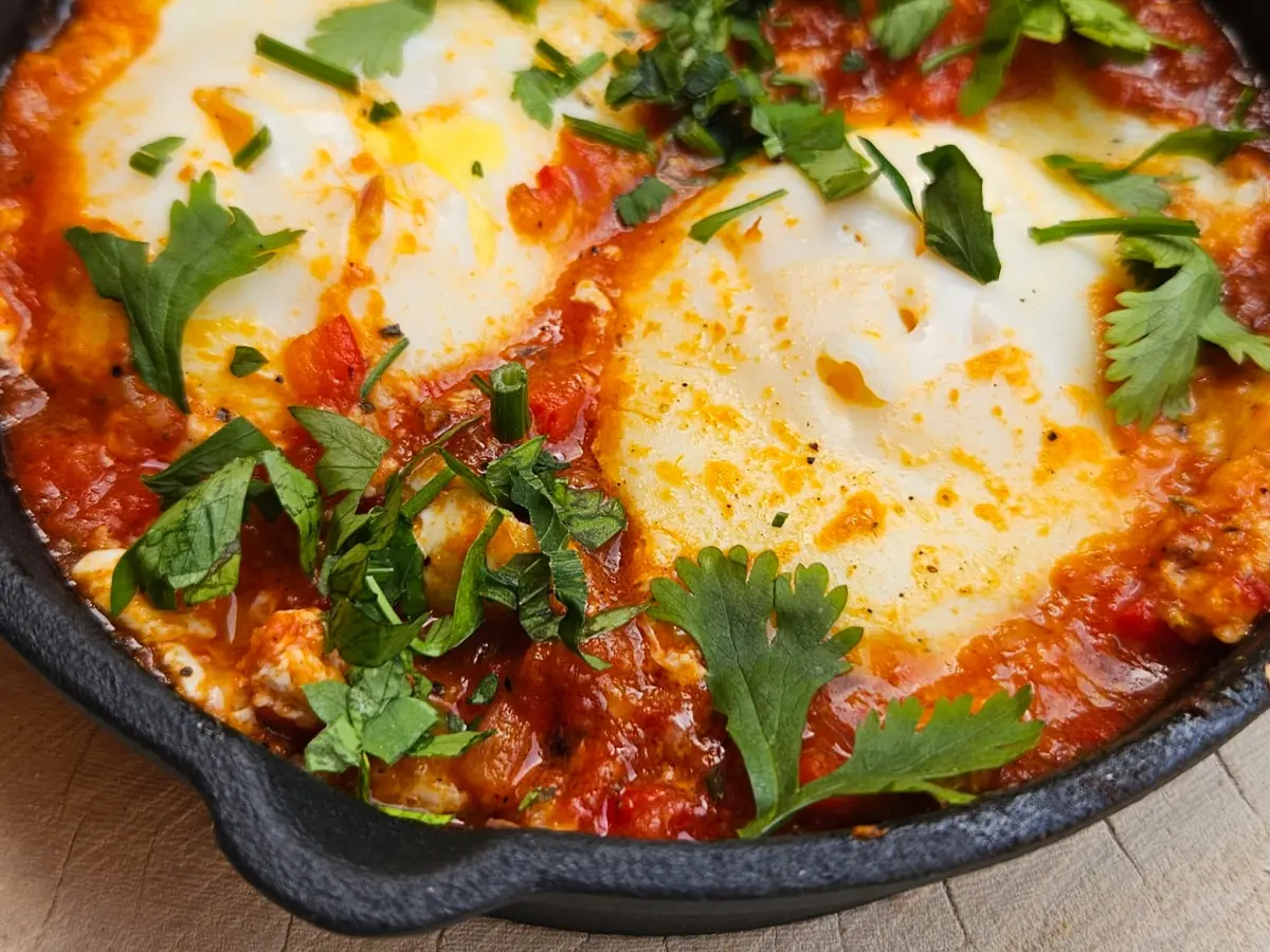 Restaurace - snídaně shakshouka
